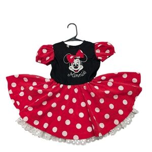 Disney Red & White Minnie Mouse Polka Dot Dress Costume